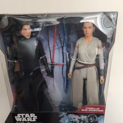 Star Wars Starkiller Vase Showdown Kylo Ren Vs. Rey Big Fig Action Figures NIB