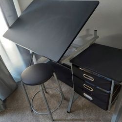 Drafting Table With Stool