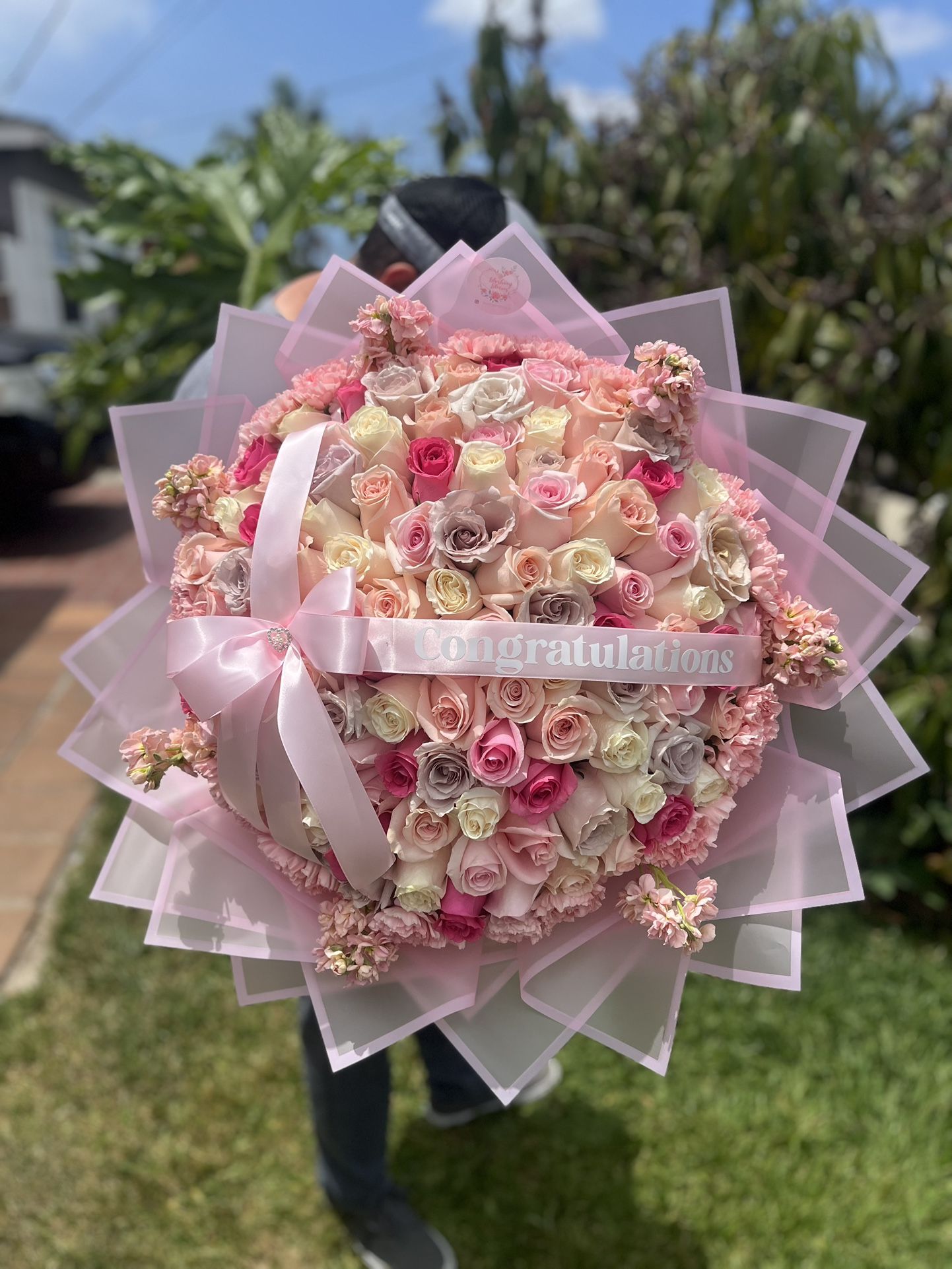 Ramo Buchon, Ramos Buchones, Ramos 50 Rosas, 50 Roses Bouquets