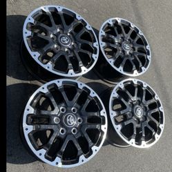 4 — 18x7 6x5.5 6x139.7 Stock TRD Tacoma 4runner Tundra Yukon Tahoe Wheels Rims!!!