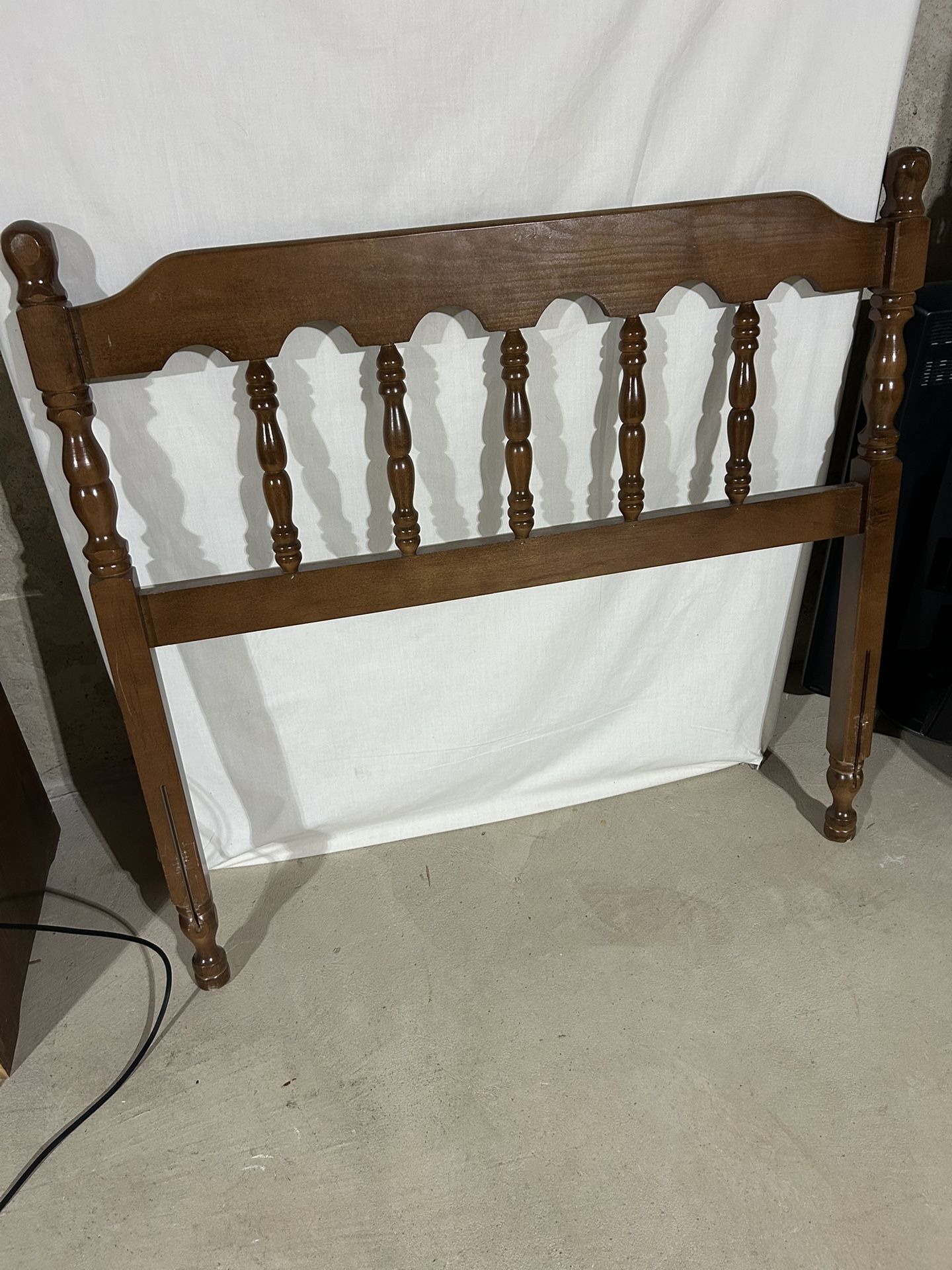 Solid Wood Twin Bed Headboard