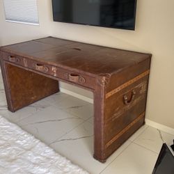 Restoration Hardware Large Desk With 3 Drawers 