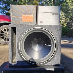 Rockford P3 15" Sub Ported Box New Amp And Wiring Kit 