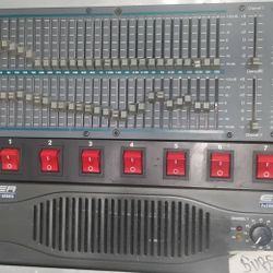 Ashly Equalizer And Euro Power Amplifier 2x200 Watts