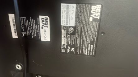 50” tv and remote