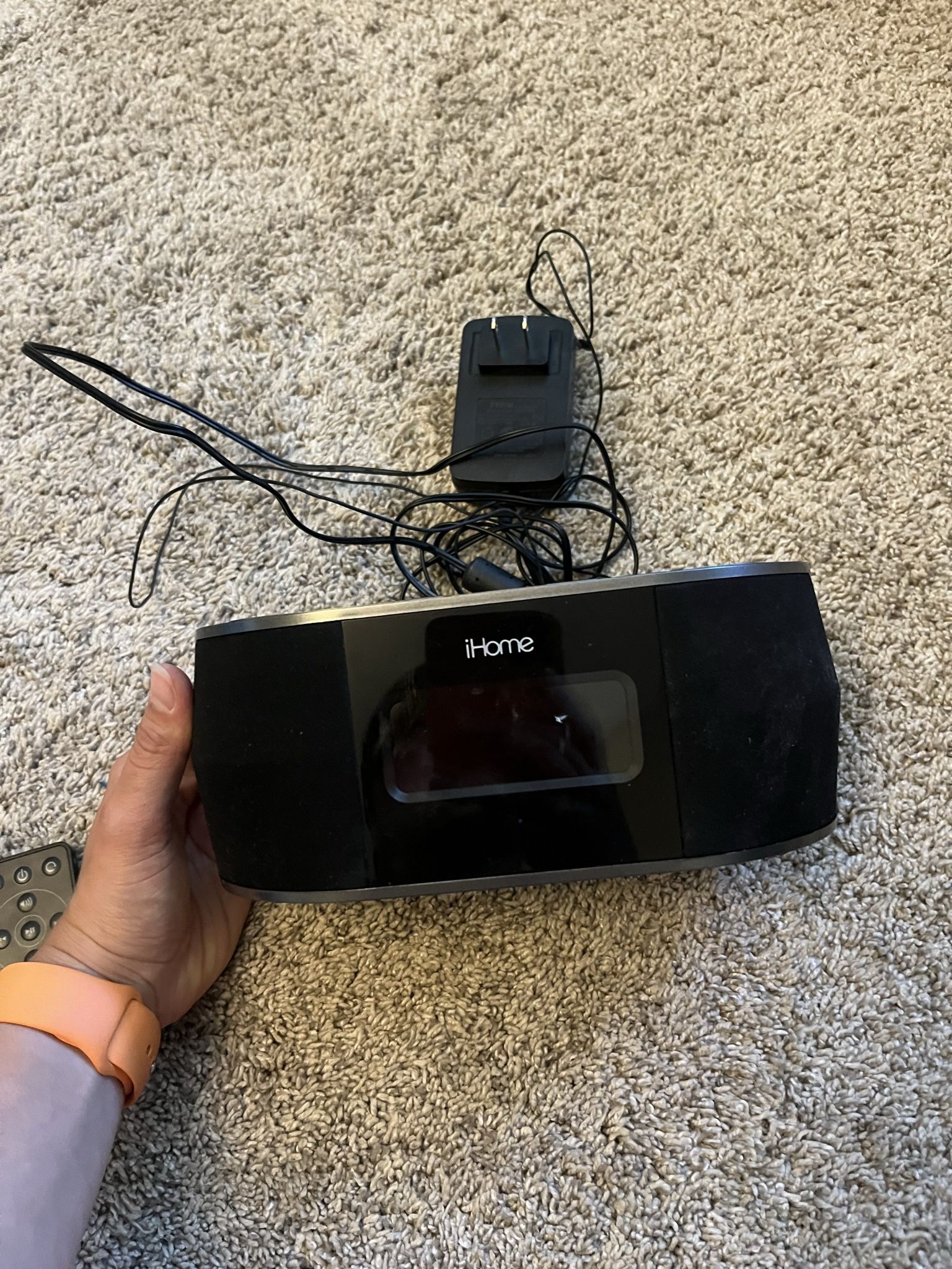 iHome Alarm Clock with USB Charging and Wireless Speaker
