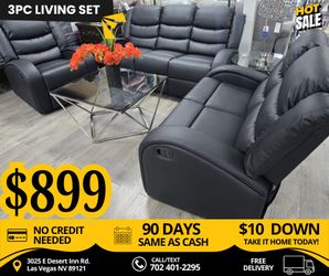 3pc Living set, sofa loveseat and chair