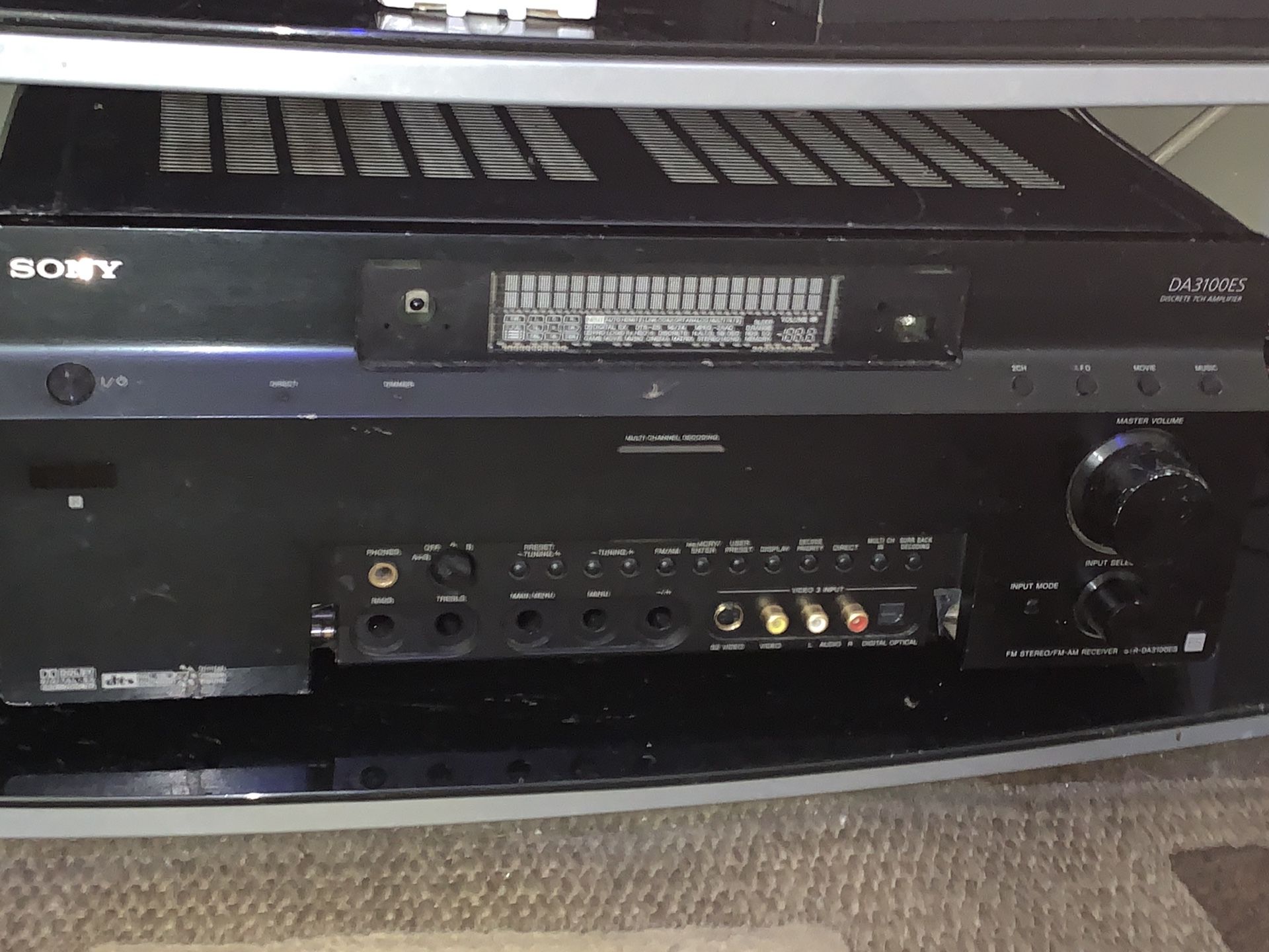 Sony STR-DA3100ES a/v receiver 120v 60hz 450w