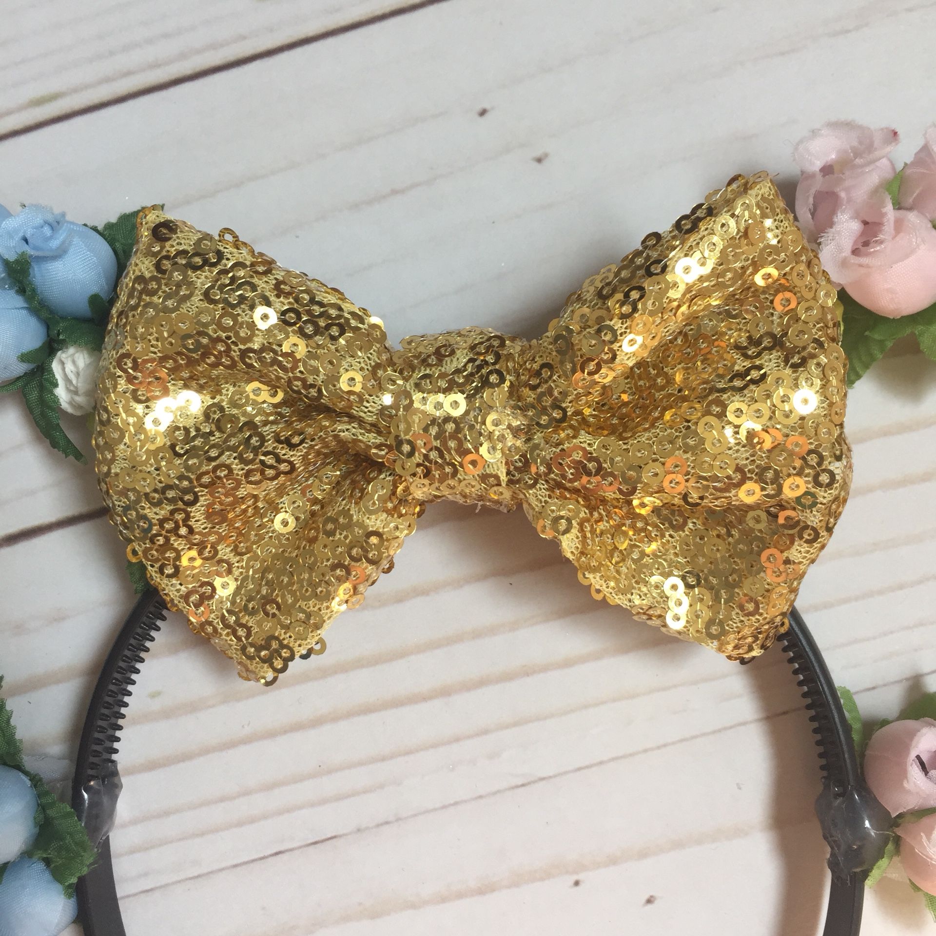 Floral Wire Minnie Mouse Ears