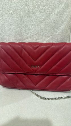 DKNY Red Quilted Crossbody Bag