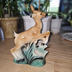 Vintage Deer Planter Pot