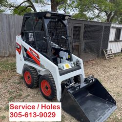 Small Mini Bobcat Skid Steer(-S*3 R*V *I*C *3) Holes / Huecos