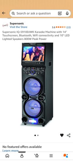 Supersonic Karaoke machine