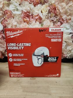 Milwaukee
BOLT Clear Dual Coat Lens Full Face Shield