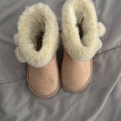 Toddler Pink Sparkly Boots