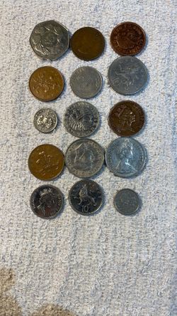15 Coins Vintage Britain. Mix 