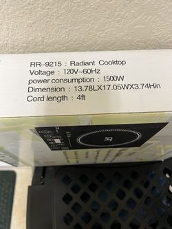 SPT Micro-Computer Radiant Portable Cooktop