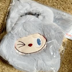 Labubu Blue Plush Flower Bag
