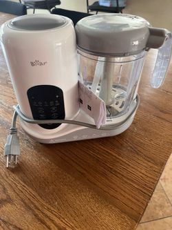 Bar baby food steamer and processor