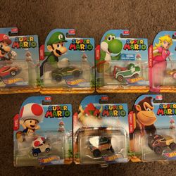 Super Mario Hot Wheel Character Set