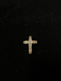 10k gold cross pendant #111583-1 MJ
