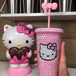New Hello Kitty Pink Pearl Cup