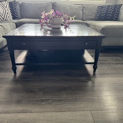 Large Black Coffee Table