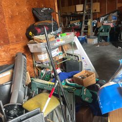 Referral Hanger, garage clean out camp gear, coolers tools. Lots of miscellaneous. Wonderful, good condition, weekend Can supplies.