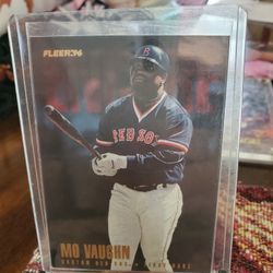 Boston Red Sox Mo Vaughn 1996 Fleer Update 1991 Leaf Studio 1995 Fleer Baseball Cards 