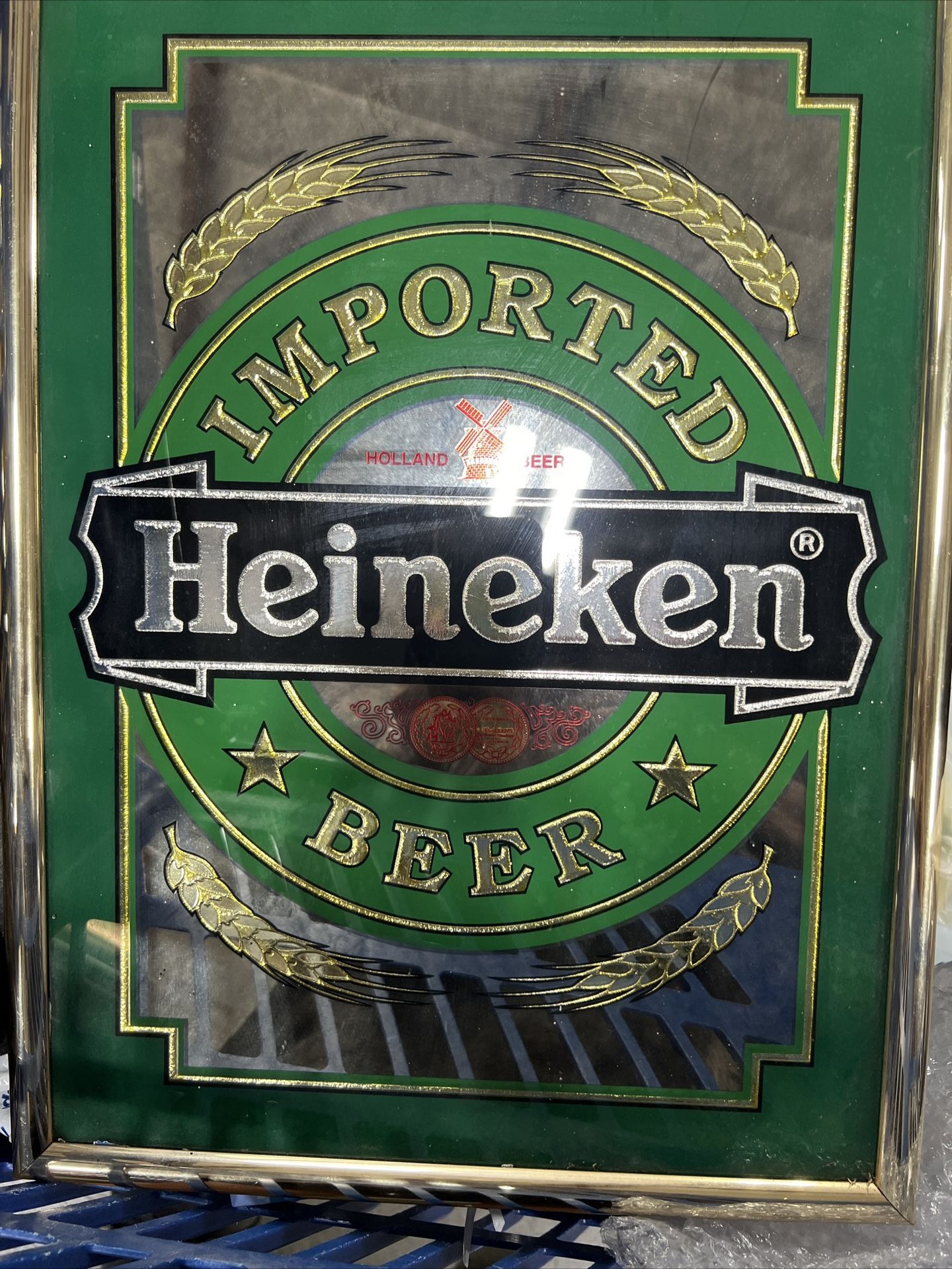Heineken Bar Mirror 19X14