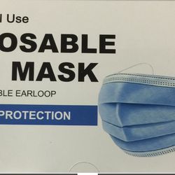 Disposable Face Masks, 50 Pcs In 1 Box