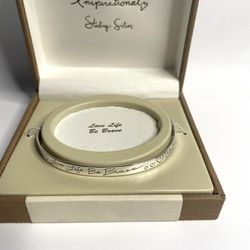 Inspirational Sterling Sliver Bracelet 