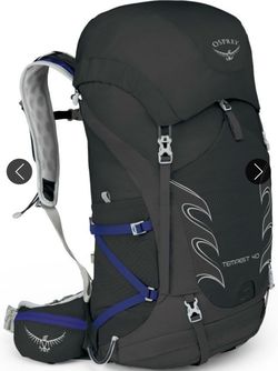 Osprey Tempest 40 Women’s 40L Hiking Backpack Hydration Hip Belt Black/Blue