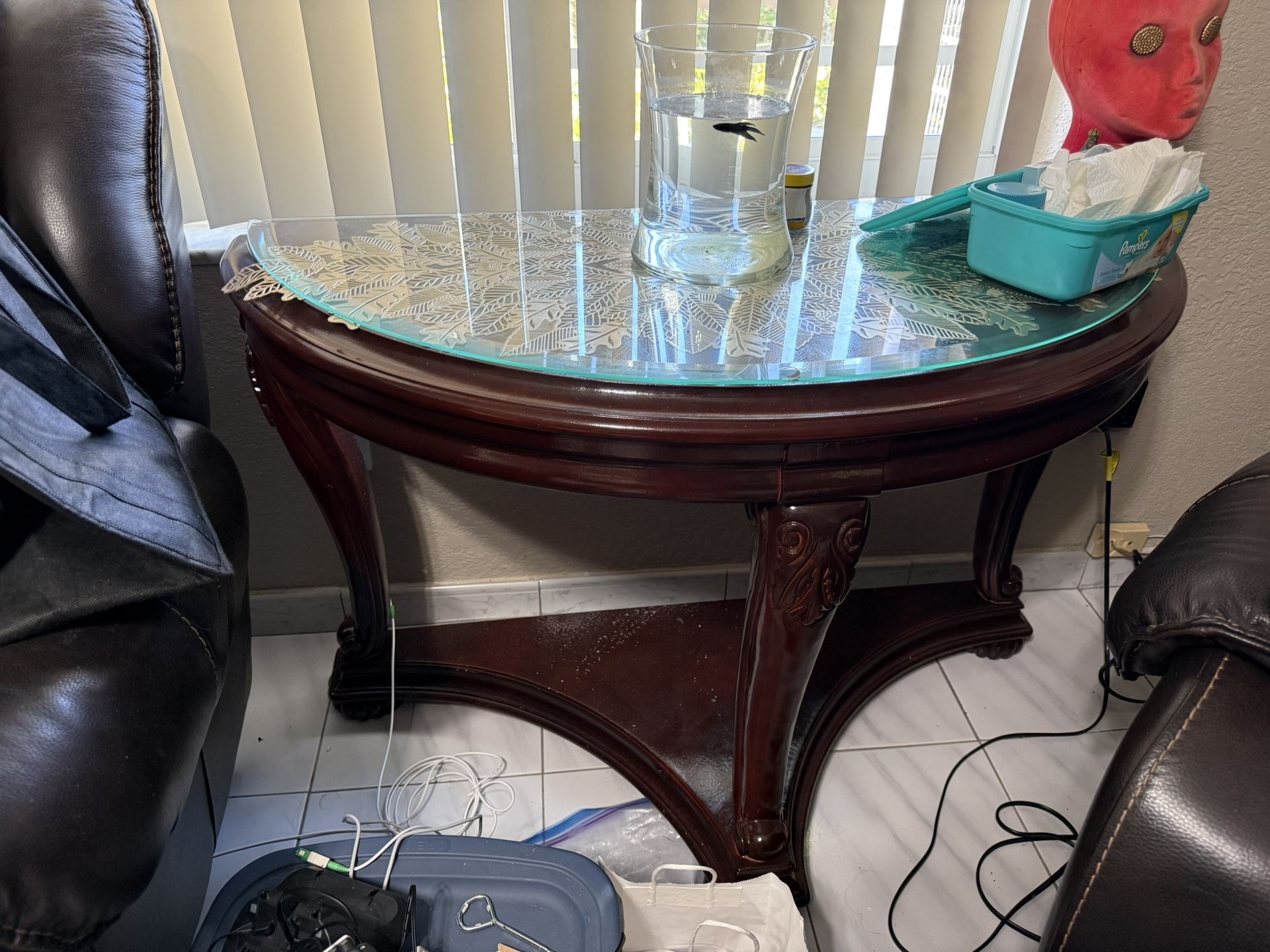 Wood Sofa Or Entry Table