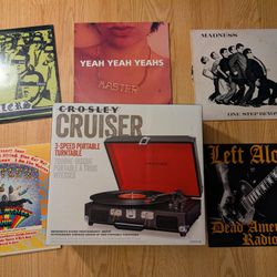 Record Player And Records 