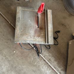 7” Wet Cutting Tile Saw  Chicago Electric Portable 