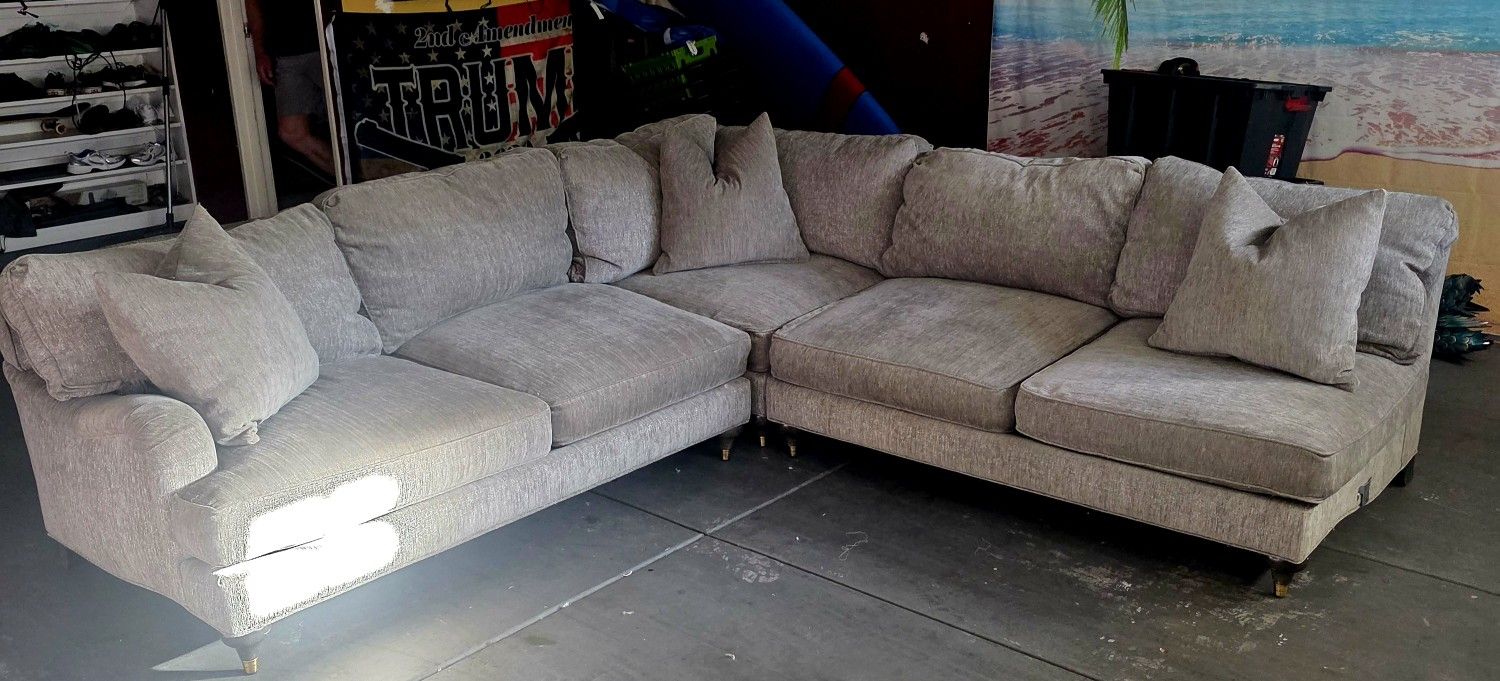 Grey L Shape Sofa