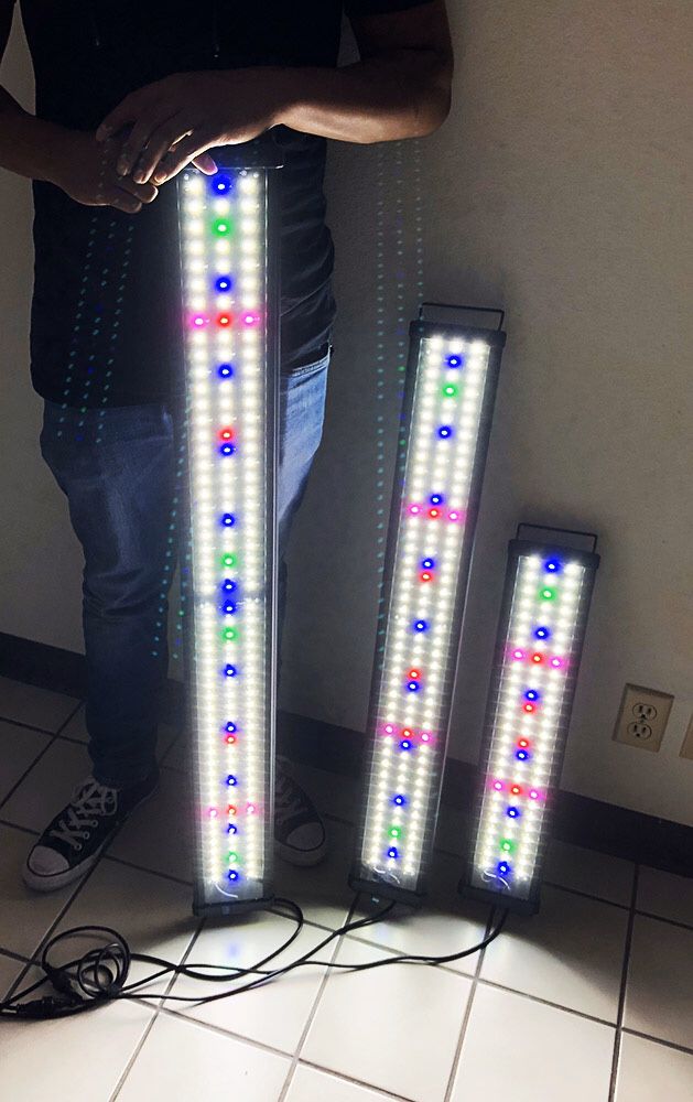 New Aquarium LED Fish Tank Light 3 Sizes: ($35 for 24”-30”), ($45 for 36”-43”) and ($50 for 45”-50”)