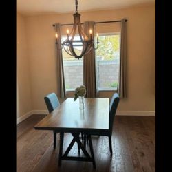 Farmhouse Solid Wood Dining Room Table