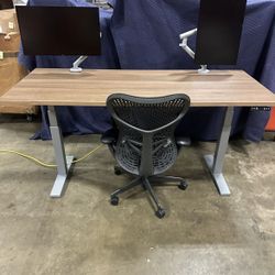 JRB Studio/ Herman Miller 72” Standing Desks! Electric Height Adjustable Sit Stand Desk! We Also Have Herman Miller Chairs And Monitor Arms!