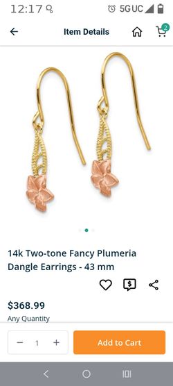Aretes 14 k son chicos