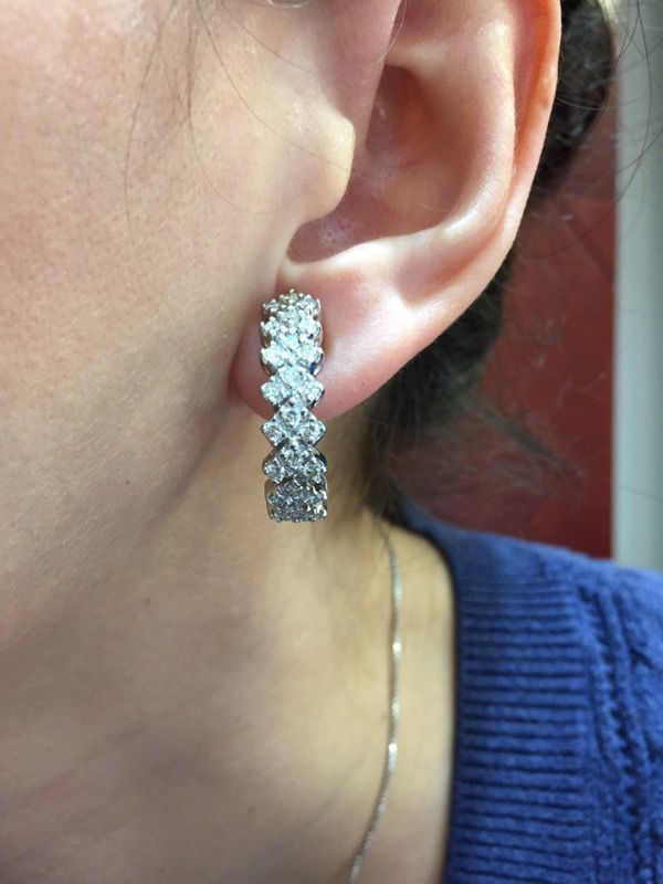 Aretes , earrings , aros, de diamantes