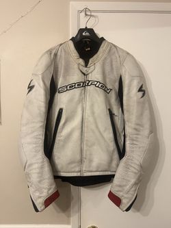 Scorpion Assailant Leather Motorcycle Jacket Large