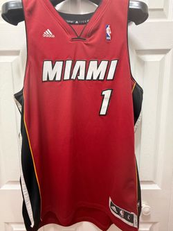 Adidas Miami Heat Chris Bosh Alternative NBA Jersey Mens Size L RED