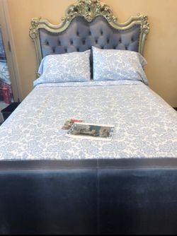 Full Size Upholstery Platform Bed Only On Sale!