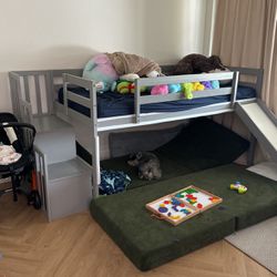 Bunk Bed With Loft And Storage 