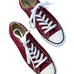 Converse Chuck Taylor All Star Maroon Red Flat Sneakers Shoes Sz W 7 M 5 EU 37.5 for Sale in Lucas TX OfferUp
