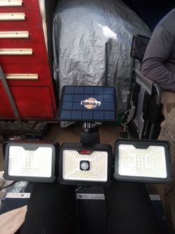 Bell Howell Durable Triple-Head Solar LED Security Light