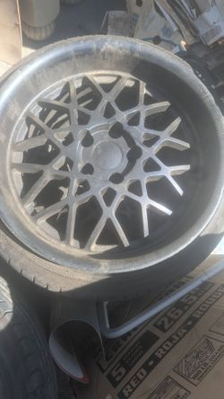 Armani rims 18" with 70%tread on tires