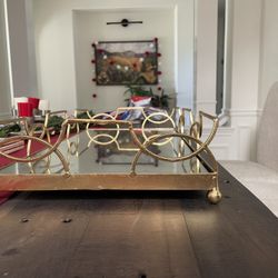 Gold Mirrored Tray